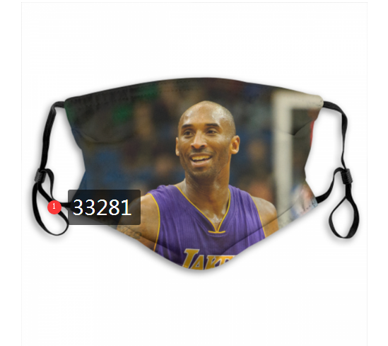 2021 NBA Los Angeles Lakers #24 kobe bryant 33281 Dust mask with filter
